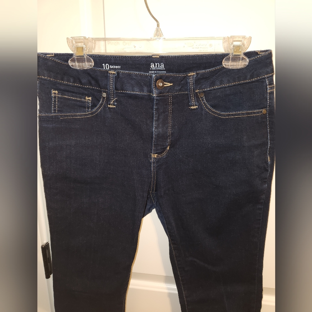 a.n.a Dark Blue Skinny Jeans - Women's